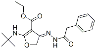 (9ci)-2-[(1,1-二甲基乙基)氨基]-4,5-二氫-4-[(苯基乙?；?亞肼基]-3-呋喃羧酸乙酯結(jié)構(gòu)式_907956-45-0結(jié)構(gòu)式