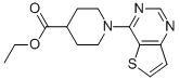 1-噻吩并[3,2-d]嘧啶-4-哌啶-4-羧酸乙酯結(jié)構(gòu)式_910037-27-3結(jié)構(gòu)式