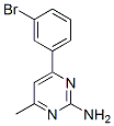 4-甲基-6-(3-溴苯基)嘧啶-2-胺結(jié)構(gòu)式_913322-49-3結(jié)構(gòu)式