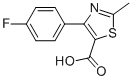 2-甲基-4-(4-氟苯基)噻唑-5-羧酸結(jié)構(gòu)式_914287-84-6結(jié)構(gòu)式