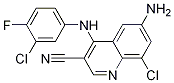 6-氨基-8-氯-4-[(3-氯-4-氟苯基)氨基]-3-喹啉甲腈結(jié)構(gòu)式_915364-18-0結(jié)構(gòu)式