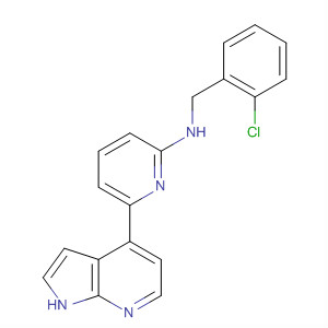 N-(2-氯芐基)-6-(1H-吡咯并[2,3-b]吡啶-4-基)吡啶-2-胺結(jié)構(gòu)式_916172-33-3結(jié)構(gòu)式