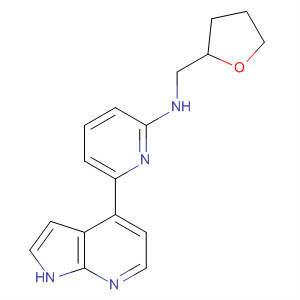 N-((四氫呋喃-2-基)甲基)-6-(1H-吡咯并[2,3-b]吡啶-4-基)吡啶-2-胺結(jié)構(gòu)式_916172-36-6結(jié)構(gòu)式