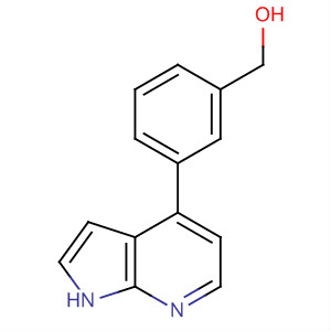 [3-(1H-吡咯并[2,3-b]吡啶-4-基)-苯基]甲醇結構式_916172-49-1結構式