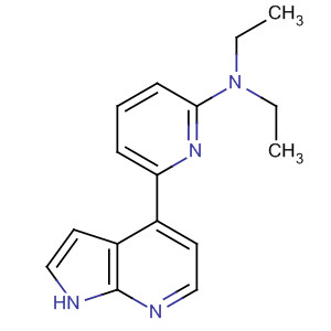 N,N-二乙基-6-(1H-吡咯并[2,3-b]吡啶-4-基)吡啶-2-胺結(jié)構(gòu)式_916172-52-6結(jié)構(gòu)式