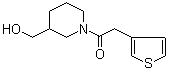 1-(3-羥基甲基-哌啶-1-基)-2-噻吩-3-基-乙酮結(jié)構(gòu)式_916791-33-8結(jié)構(gòu)式