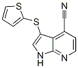 3-(2-噻吩硫代)-1H-吡咯并[2,3-b]吡啶-4-甲腈結(jié)構(gòu)式_918513-05-0結(jié)構(gòu)式