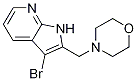 3-溴-2-(4-嗎啉甲基)-1H-吡咯并[2,3-B]吡啶結(jié)構(gòu)式_918515-15-8結(jié)構(gòu)式