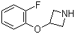 3-(2-氟苯氧基)氮雜丁烷結(jié)構(gòu)式_918831-13-7結(jié)構(gòu)式