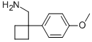 (1-(4-甲氧基苯基)環(huán)丁基)甲胺結(jié)構(gòu)式_927993-41-7結(jié)構(gòu)式