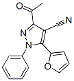 3-乙酰基-5-(2-呋喃)-1-苯基-1H-吡唑-4-甲腈結(jié)構(gòu)式_933065-51-1結(jié)構(gòu)式