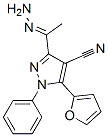 5-(2-呋喃)-3-(1-肼基乙基)-1-苯基-1H-吡唑-4-甲腈結(jié)構(gòu)式_933065-53-3結(jié)構(gòu)式