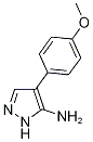 4-(4-甲氧基苯基)-1H-吡唑-5-胺結(jié)構(gòu)式_93439-79-3結(jié)構(gòu)式