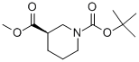 (R)-N-Boc-哌啶-3-羧酸甲酯結構式_934423-10-6結構式