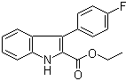 3-(4-氟苯基)吲哚-2-羧酸乙酯結(jié)構(gòu)式_93957-39-2結(jié)構(gòu)式