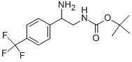 [2-氨基-2-(4-三氟甲基-苯基)-乙基]-氨基甲酸叔丁酯鹽酸鹽結(jié)構(gòu)式_939760-56-2結(jié)構(gòu)式