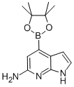 4-(4,4,5,5-四甲基-1,3,2-二噁硼烷-2-基)-1H-吡咯并[2,3-b]吡啶-6-胺結(jié)構(gòu)式_943323-56-6結(jié)構(gòu)式