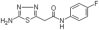 5-氨基-n-(4-氟苯基)-1,3,4-噻二唑-2-乙酰胺結(jié)構(gòu)式_946743-23-3結(jié)構(gòu)式