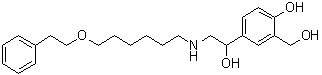 4-羥基-α1-[[[6-(2-苯基乙氧基)己基]氨基]甲基]-1,3-苯二甲醇結(jié)構(gòu)式_94749-02-7結(jié)構(gòu)式