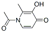 (9ci)-1-乙?；?3-羥基-2-甲基-4(1H)-吡啶酮結(jié)構(gòu)式_95215-49-9結(jié)構(gòu)式