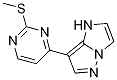 7-(2-(甲基硫代)嘧啶-4-基)-1H-咪唑并[1,2-b]吡唑結(jié)構(gòu)式_956722-15-9結(jié)構(gòu)式