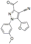 3-乙?；?5-(2-呋喃)-1-(3-甲氧基苯基)-1H-吡唑-4-甲腈結(jié)構(gòu)式_958946-48-0結(jié)構(gòu)式