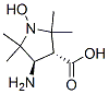 反式-(9ci)-4-氨基-1-羥基-2,2,5,5-四甲基-3-吡咯烷羧酸結構式_96938-41-9結構式