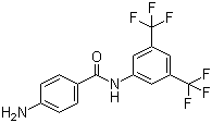4-氨基-n-[3,5-雙(三氟甲基)苯基]苯甲酰胺結(jié)構(gòu)式_976-50-1結(jié)構(gòu)式