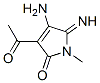 (9ci)-3-乙?；?4-氨基-1,5-二氫-5-亞氨基-1-甲基-2H-吡咯-2-酮結(jié)構(gòu)式_97971-09-0結(jié)構(gòu)式