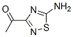 (9ci)-1-(5-氨基-1,2,4-噻二唑-3-基)-乙酮結(jié)構(gòu)式_98259-38-2結(jié)構(gòu)式