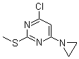 4-(1-氮丙啶基)-6-氯-2-(甲基硫代)嘧啶結(jié)構(gòu)式_98280-50-3結(jié)構(gòu)式