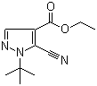 5-氰基-1-(1,1-二甲基乙基)-1H-吡唑-4-羧酸乙酯結(jié)構(gòu)式_98477-12-4結(jié)構(gòu)式