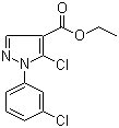 5-氯-1-(3-氯苯基)-1H-吡唑-4-羧酸乙酯結(jié)構(gòu)式_98534-74-8結(jié)構(gòu)式