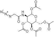 2-[(疊氮基乙?；?氨基]-2-脫氧-d-吡喃葡萄糖 1,3,4,6-四乙酸酯結(jié)構(gòu)式_98924-81-3結(jié)構(gòu)式