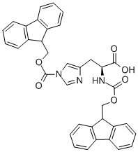 N,N-Bis(9-fluorenylmethyloxycarbonyl)-L-histidineStructure,98929-98-7Structure N,N-Bis(9-fluorenylmethyloxycarbonyl)-L-histidine Structure,98929-98-7Structure