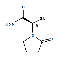 (R)-2-(2-氧代吡咯烷-1-基)丁酰胺結構式_103765-01-1結構式