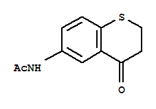 N-(3,4-二氫-4-氧代-2H-1-苯并硫代吡喃-6-基)乙酰胺結(jié)構(gòu)式_103989-04-4結(jié)構(gòu)式