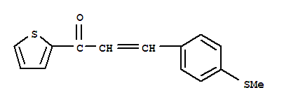 3-[4-(甲基硫代)苯基]-1-(2-噻吩)-2-丙烯-1-酮結(jié)構(gòu)式_133838-46-7結(jié)構(gòu)式