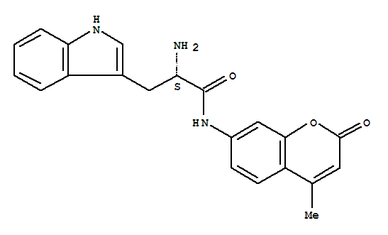 (alphaS)-alpha-氨基-N-(4-甲基-2-氧代-2H-1-苯并吡喃-7-基)-1H-吲哚-3-丙酰胺結(jié)構(gòu)式_201860-49-3結(jié)構(gòu)式