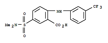 (7ci,8ci)-5-(二甲基磺?；?-n-(-alpha-,-alpha-,-alpha--三氟-間甲苯)-鄰氨基苯甲酸結(jié)構(gòu)式_2024-65-9結(jié)構(gòu)式