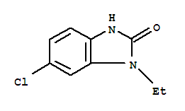 6-氯-1-乙基-1,3-二氫-(9Ci)-2H-苯并咪唑-2-酮結(jié)構(gòu)式_2033-31-0結(jié)構(gòu)式