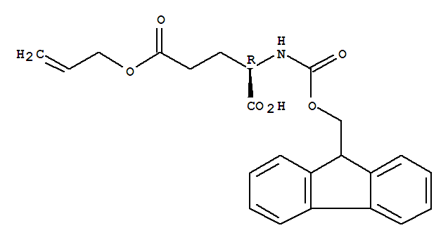 N-[(9H-芴-9-基甲氧基)羰基]-D-谷氨酸5-(2-丙烯-1-基)酯結(jié)構(gòu)式_204251-33-2結(jié)構(gòu)式