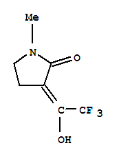(9ci)-1-甲基-3-(2,2,2-三氟-1-羥基亞乙基)-2-吡咯烷酮結構式_204448-78-2結構式
