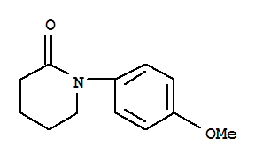 1-(4-甲氧基苯基)-哌啶-2-酮結(jié)構(gòu)式_206753-46-0結(jié)構(gòu)式