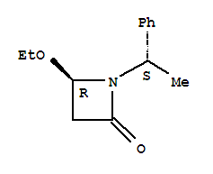 (4r)-(9ci)-4-乙氧基-1-[(1s)-1-苯基乙基]-2-氮雜啶酮結(jié)構(gòu)式_207349-75-5結(jié)構(gòu)式