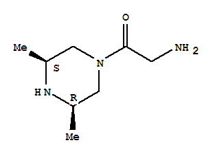 (3r,5s)-rel-(9ci)-1-(氨基乙?；?-3,5-二甲基哌嗪結(jié)構(gòu)式_208468-77-3結(jié)構(gòu)式