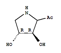 (9ci)-1-[(3r,4r)-3,4-二羥基-2-吡咯烷]-乙酮結(jié)構(gòu)式_213314-68-2結(jié)構(gòu)式