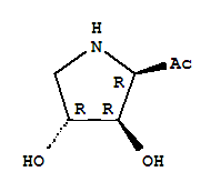 (9ci)-1-[(2r,3r,4r)-3,4-二羥基-2-吡咯烷]-乙酮結(jié)構(gòu)式_213314-70-6結(jié)構(gòu)式