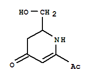 (9ci)-6-乙?；?2,3-二氫-2-(羥基甲基)-4(1H)-吡啶酮結(jié)構(gòu)式_214218-63-0結(jié)構(gòu)式
