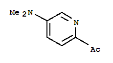 (9ci)-1-[5-(二甲基氨基)-2-吡啶]-乙酮結(jié)構(gòu)式_214701-20-9結(jié)構(gòu)式